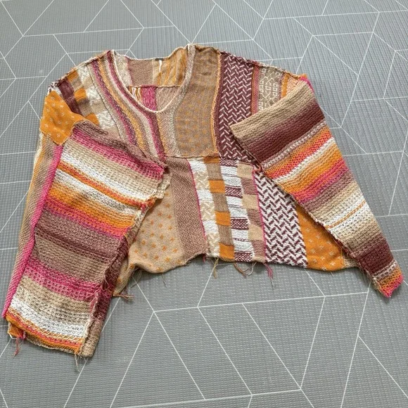Free People Multicolor Patchwork Sweater - Picture 2 of 8